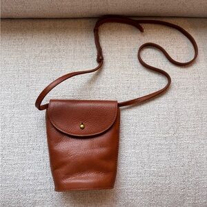 Madewell The Memphis Bucket Crossbody Bag in Leather NWT